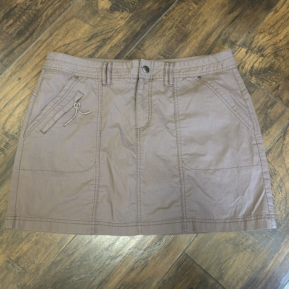 Title Nine Big B Hiking Skort Skirt Sz 12 Pockets Maroon Hiking Gorpcore Camping
